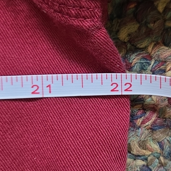 CE Schmidt Burgundy Button Down Workwear Womens L Cotton Shirt Fit for Her - Picture 4 of 5